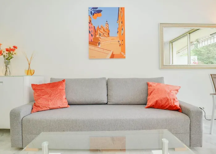 Appartement « La Grande » Vue Mer, Piscine Menton